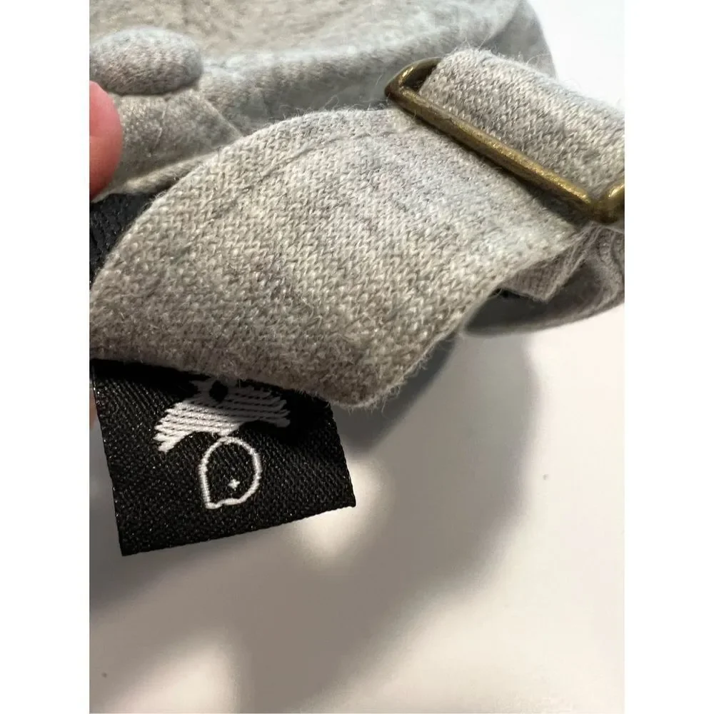 Yodl Women’s Knitted Basketball hat adjustable with logo Gray